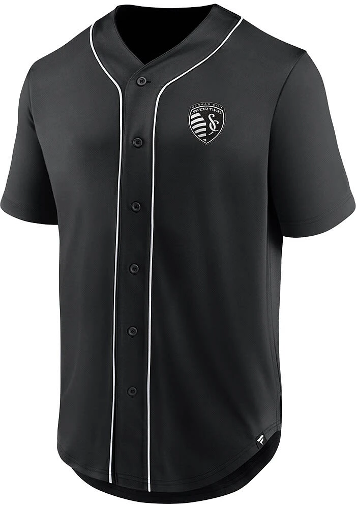 Sporting Kansas City Mens Black THIRD PERIOD Baseball Jersey