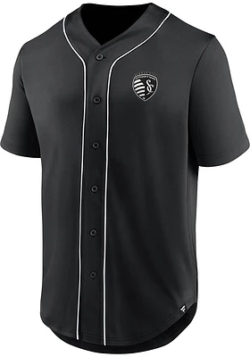 Sporting Kansas City Mens Black THIRD PERIOD Baseball Jersey