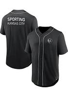 Sporting Kansas City Mens Black THIRD PERIOD Baseball Jersey