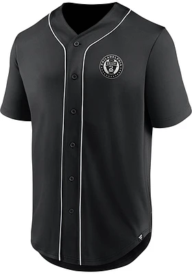 Philadelphia Union Mens Black THIRD PERIOD Baseball Jersey