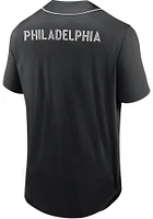 Philadelphia Union Mens Black THIRD PERIOD Baseball Jersey