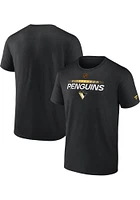 Pittsburgh Penguins Black Pro Confidential Short Sleeve T Shirt