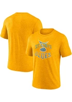 St Louis Blues Gold Fanwear Confidential Short Sleeve Fashion T Shirt