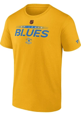St Louis Blues Gold Pro Confidential Short Sleeve T Shirt