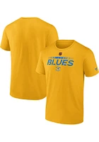 St Louis Blues Gold Pro Confidential Short Sleeve T Shirt