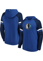 Dallas Mavericks Womens Blue Contrast Pullover Hooded Sweatshirt