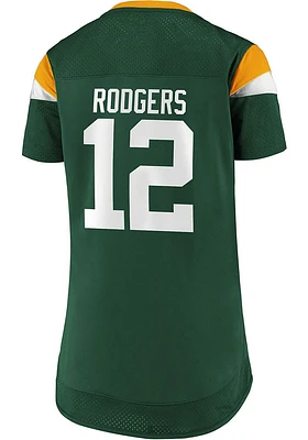 Green Bay Packers Womens Lace Up Design Fashion Football Jersey