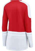 Detroit Red Wings Womens Notch LS Tee