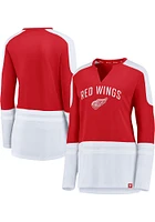 Detroit Red Wings Womens Notch LS Tee