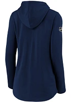St Louis Blues Womens Navy Blue Pullover Hooded Sweatshirt