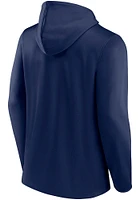 Notre Dame Fighting Irish Mens Navy Blue Ball Carrier Camo Long Sleeve Zip