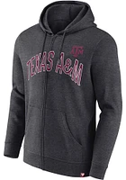 Texas A&M Aggies Mens Charcoal Zero Sum Long Sleeve Full Zip Jacket