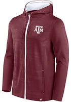 Texas A&M Aggies Mens Maroon Ball Carrier Camo Long Sleeve Zip