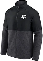 Texas A&M Aggies Mens Charcoal Durable Color Block Medium Weight Jacket