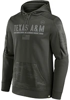 Texas A&M Aggies Mens Olive Guardian OHT Camo Hood