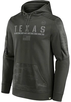 Texas Longhorns Mens Olive Guardian OHT Camo Hood