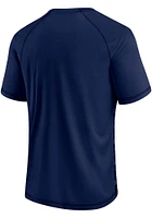 Notre Dame Fighting Irish Navy Blue Arch Outline Camo Raglan Short Sleeve T Shirt