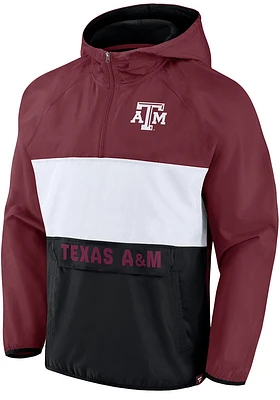 Texas A&M Aggies Mens Maroon Victory On Color Block Light Weight Jacket