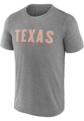 Texas Longhorns Grey Hardball Short Sleeve T Shirt