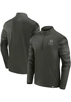 Notre Dame Fighting Irish Mens Olive Guardian OHT Camo Long Sleeve Qtr Zip Pullover