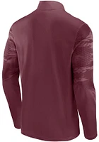 Texas A&M Aggies Mens Maroon Ringer LC Camo Long Sleeve Qtr Zip Pullover