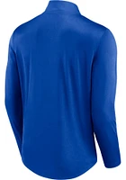 Kentucky Wildcats Mens Blue Poly Fanwear Long Sleeve Qtr Zip Pullover