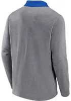 Kentucky Wildcats Mens Grey True Classics Cotton Fleece Long Sleeve 1/4 Zip Pullover