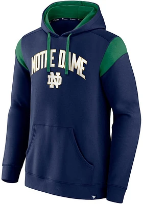 Notre Dame Fighting Irish Mens Navy Blue Game Over Long Sleeve Hoodie