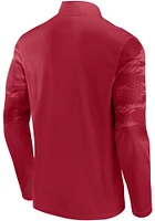 Oklahoma Sooners Mens Crimson Ringer LC Camo Long Sleeve Qtr Zip Pullover