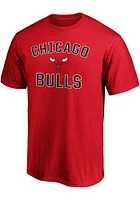Chicago Bulls Red Victory Arch Short Sleeve T Shirt