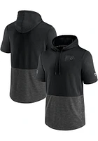 Philadelphia Flyers Black Travel and Training Short Sleeve Hoods