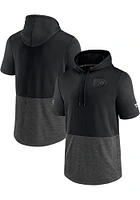 Philadelphia Flyers Black Travel and Training Short Sleeve Hoods