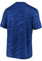 St Louis Blues Blue Embossed Defender Short Sleeve T Shirt