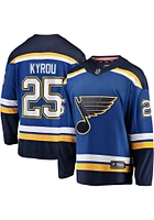 Jordan Kyrou St Louis Blues Mens Blue Home Hockey Jersey