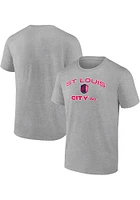 St Louis City SC Grey HEART AND SOUL Short Sleeve T Shirt
