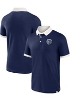 Sporting Kansas City Mens Navy Blue SECOND PERIOD Short Sleeve Polo