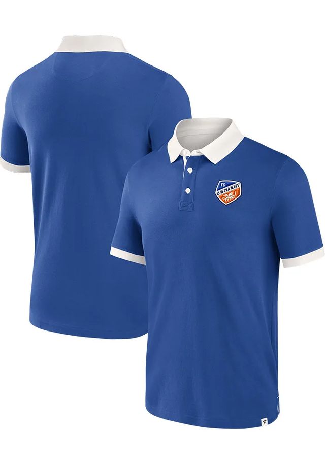 FC Cincinnati Mens Blue SECOND PERIOD Short Sleeve Polo