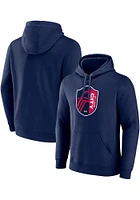 St Louis City SC Mens Navy Blue TEAM LOGO Long Sleeve Hoodie