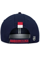 Columbus Blue Jackets 2023 Authentic Pro Performance Adjustable Hat - Navy Blue