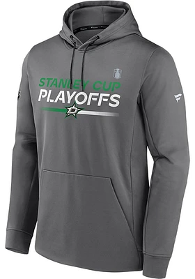 Dallas Stars Mens Grey 2023 Playoff Participant Hood