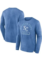 Kansas City Royals Blue Snow Washed Biblend Long Sleeve T Shirt