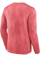 St Louis Cardinals Red Snow Washed Biblend Long Sleeve T Shirt
