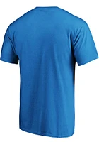 Oklahoma City Thunder Navy Blue Cotton Short Sleeve T Shirt