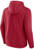 Oklahoma Sooners Mens Crimson Down The Field Fleece Long Sleeve Hoodie