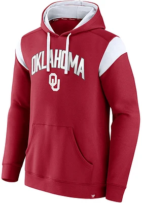 Oklahoma Sooners Mens Crimson Game Over Long Sleeve Hoodie