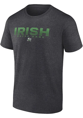 Notre Dame Fighting Irish Charcoal Battle Scars Short Sleeve T Shirt
