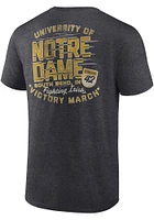 Notre Dame Fighting Irish Charcoal Game Face Short Sleeve T Shirt