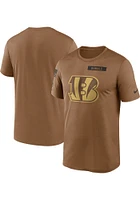 Nike Cincinnati Bengals Brown Salute To Service Short Sleeve T Shirt