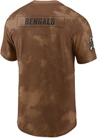 Nike Cincinnati Bengals Brown Salute To Service Sideline Short Sleeve T Shirt