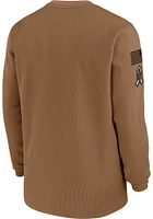 Nike Cincinnati Bengals Mens Brown Salute To Service Long Sleeve Crew Sweatshirt